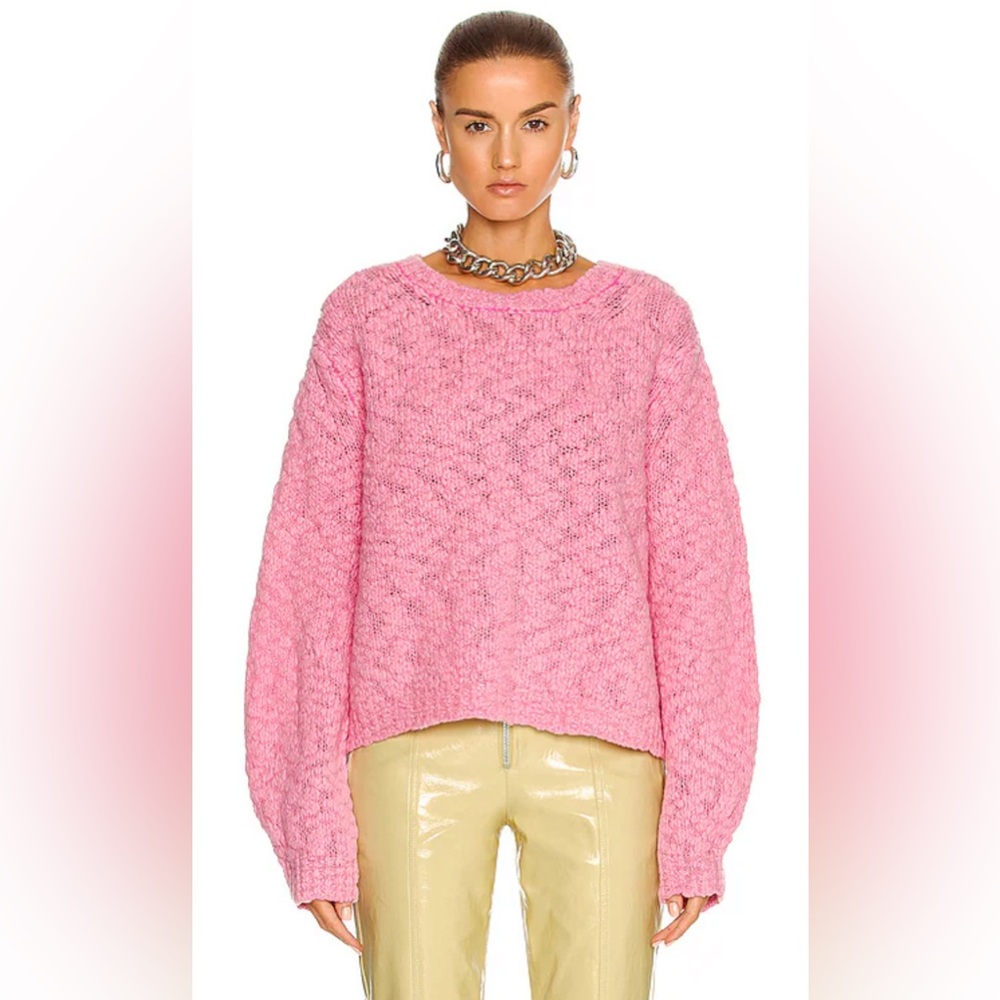 Helmut Lang Heritage Chunky Cropped Pullover Sweater